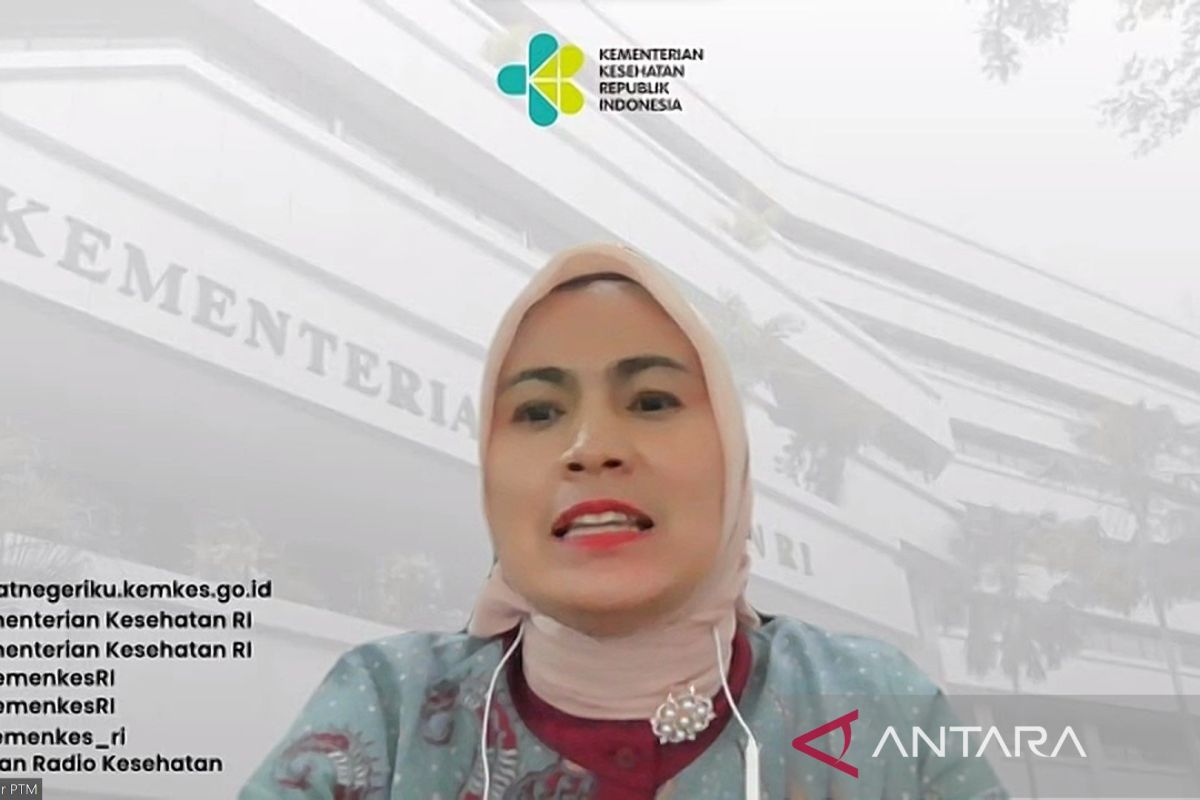 Tangkapan layar - Direktur Pencegahan dan Pengendalian Penyakit Tidak Menular Kemenkes Eva Susanti dalam Press Briefing Hari Penglihatan Sedunia 2023 yang diikuti secara daring (10/10). (ANTARA)