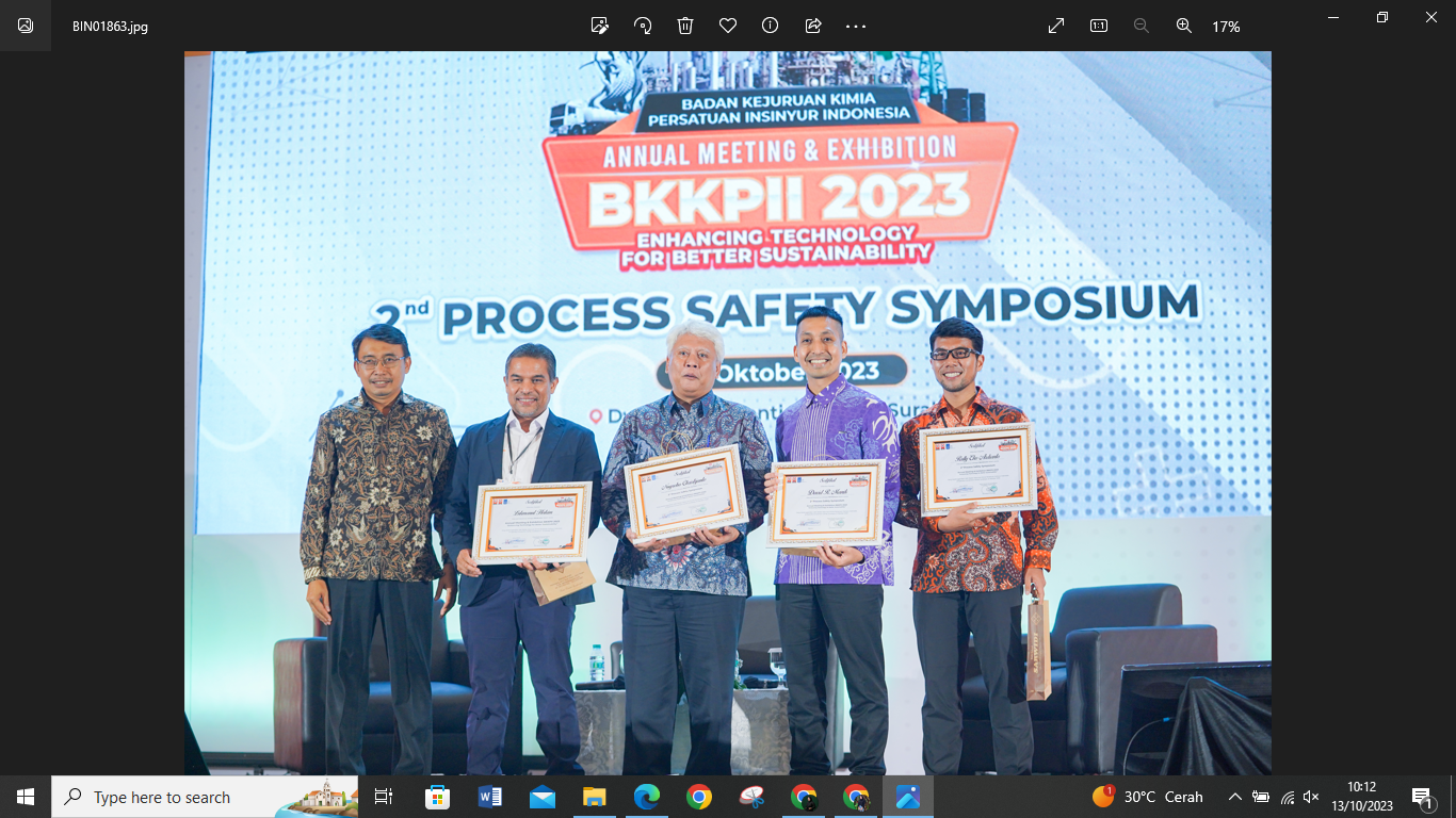 Annual Meeting & EXPO Badan Kejuruan Kimia Persatuan Insinyur Indonesia 2023 terkait dengan keselamatan dan kesehatan kerja
