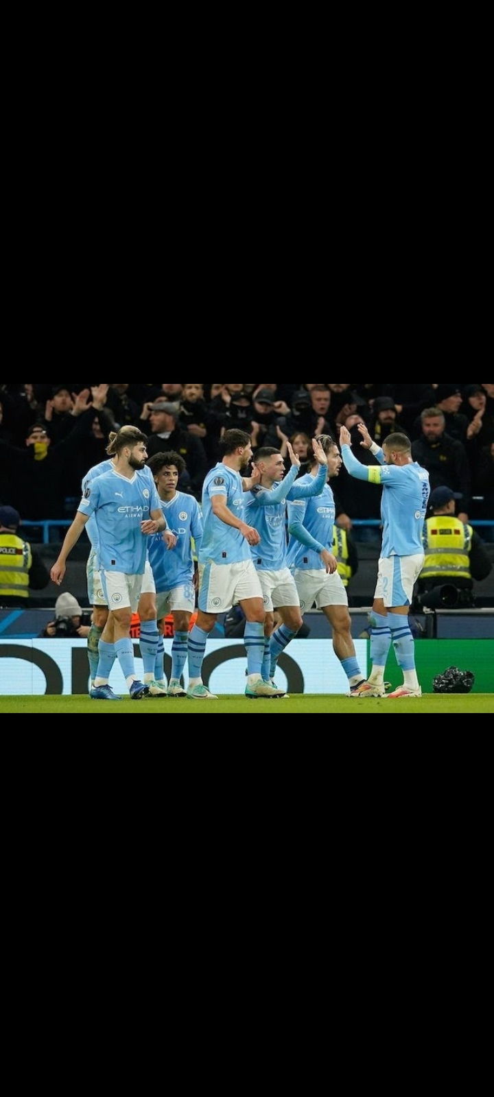 Selebrasi gol Phil Foden di laga Manchester City vs Young Boys, Liga Champions 2023/2024.