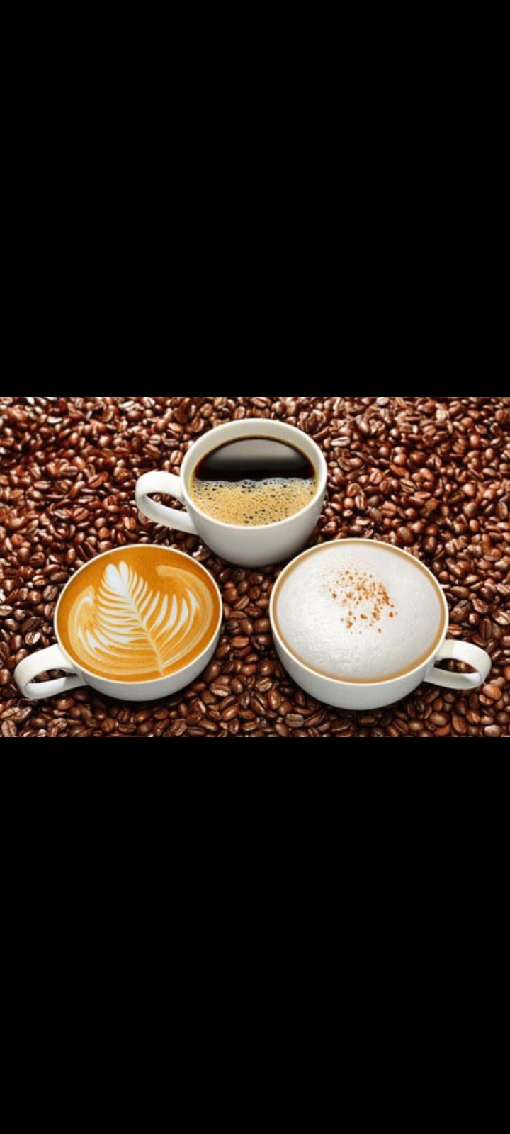 Black coffee dan white coffee