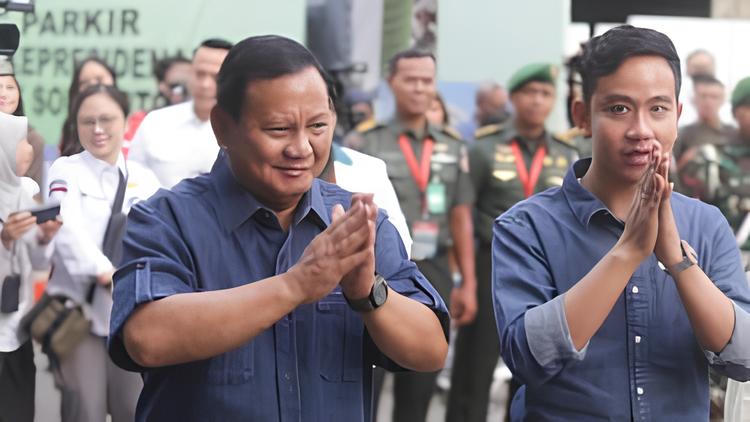 Prabowo Subianto bersama Gibran Rakabuming Raka Calon Presiden dan Calon Wakil Presiden Pilpres 2024