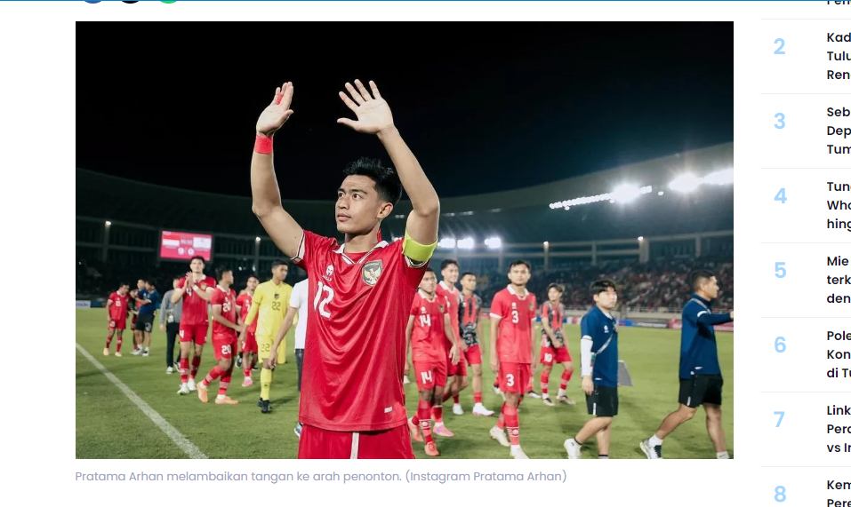 Pemain sepak bola Pratama Arhan