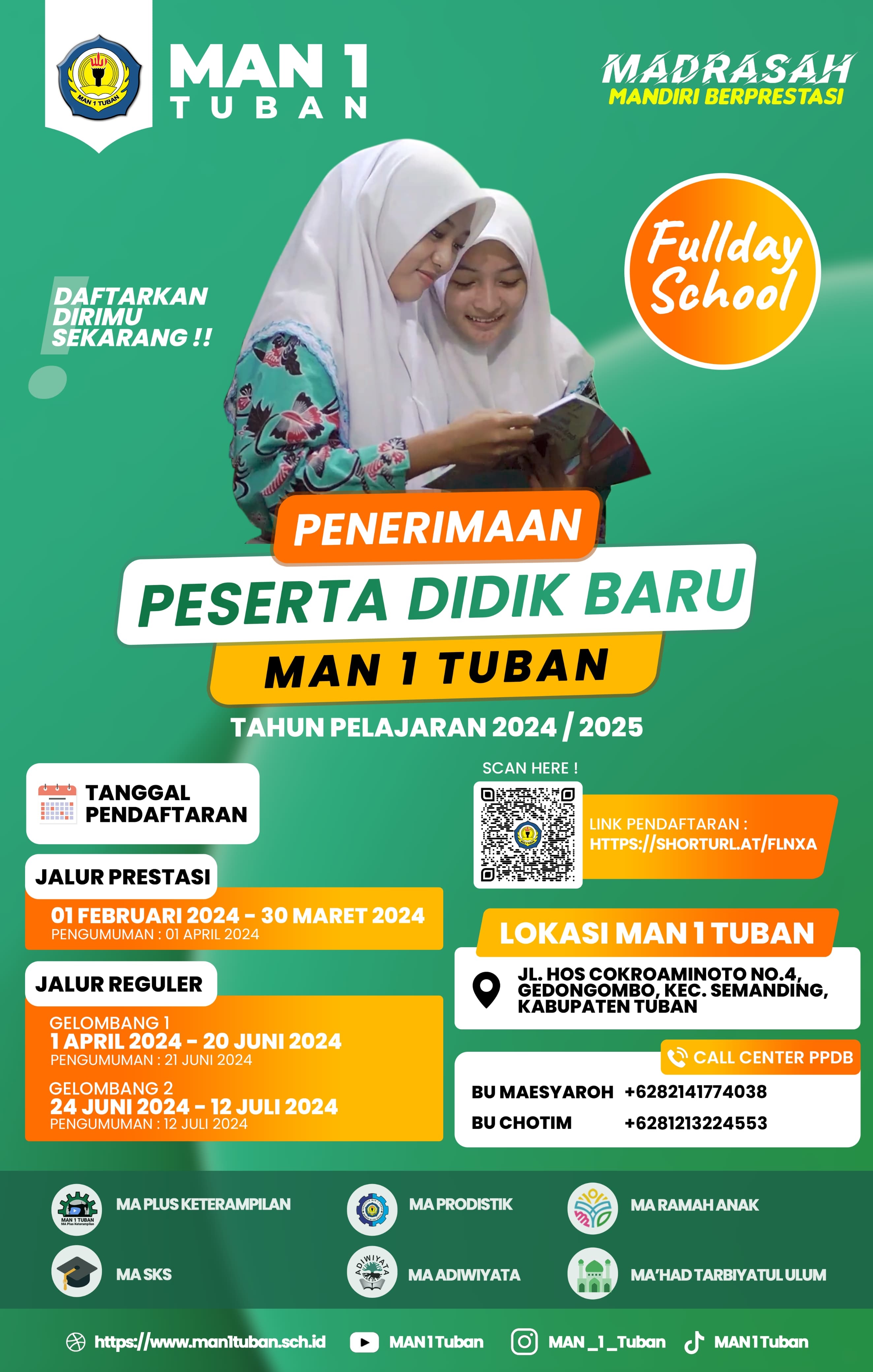Info PPDB MAN 1 Tuban