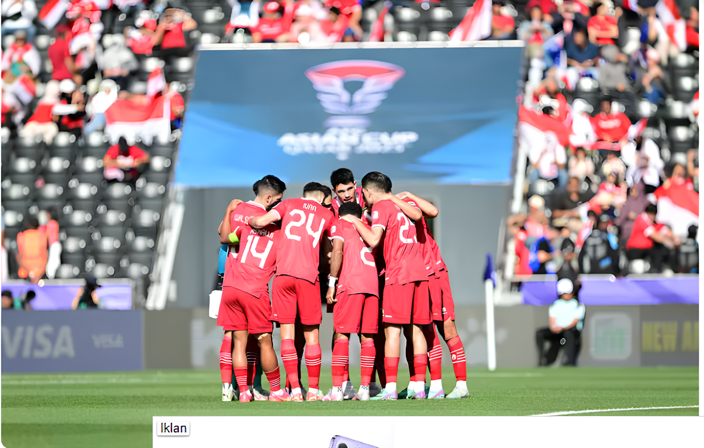 Timnas Indonesia bermain impresif di Piala Asia 2023 walau dikalahkan 0-4 oleh timnas Australia