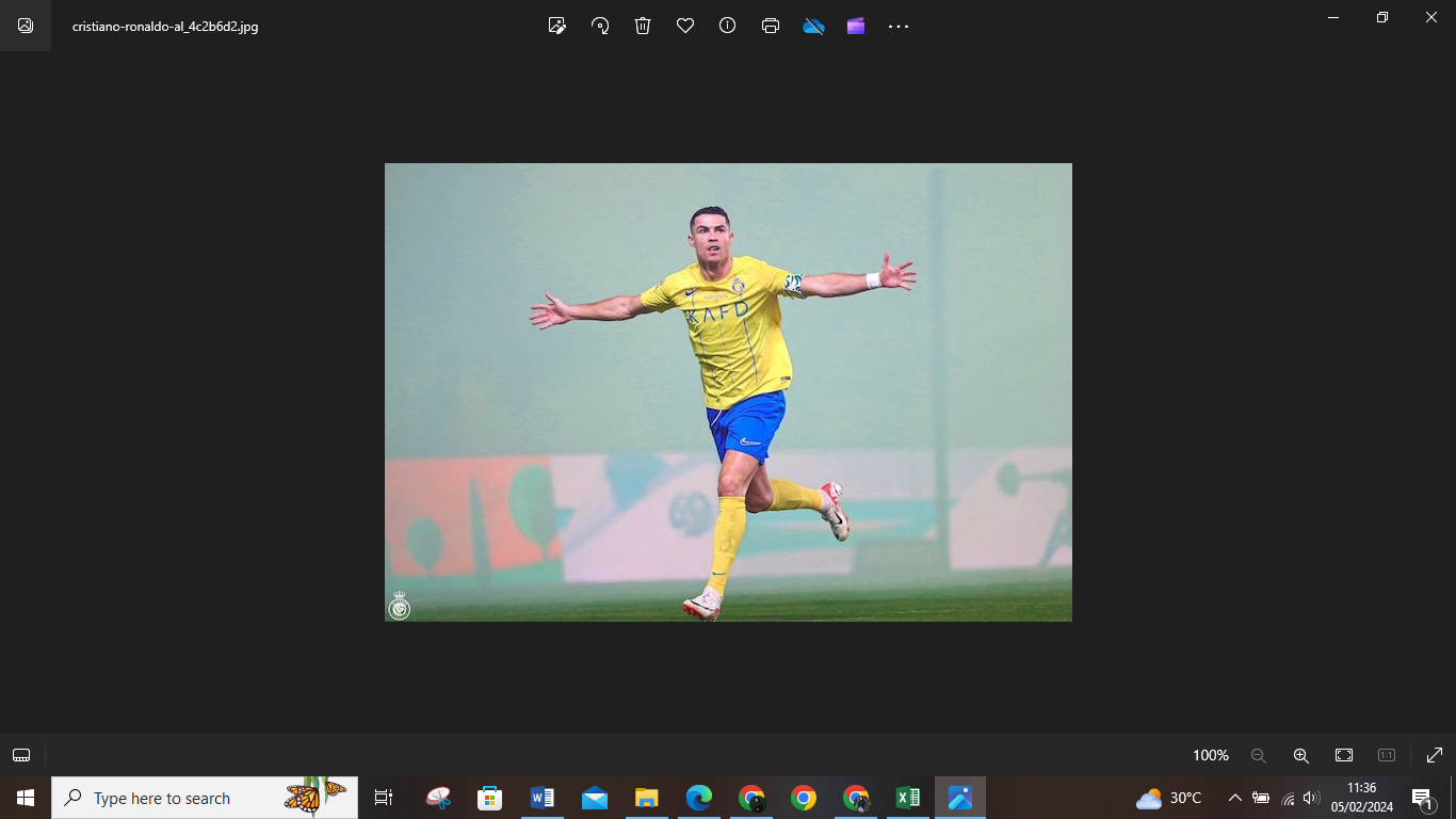 Christiano Ronaldo saat membela Al Nassr 2023/2024