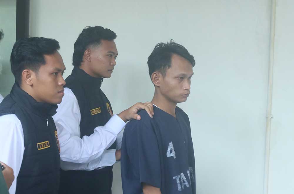 DIRINGKUS: Pelaku pencabulan terhadap dua anak di bawah umur di Kecamatan Tuban.