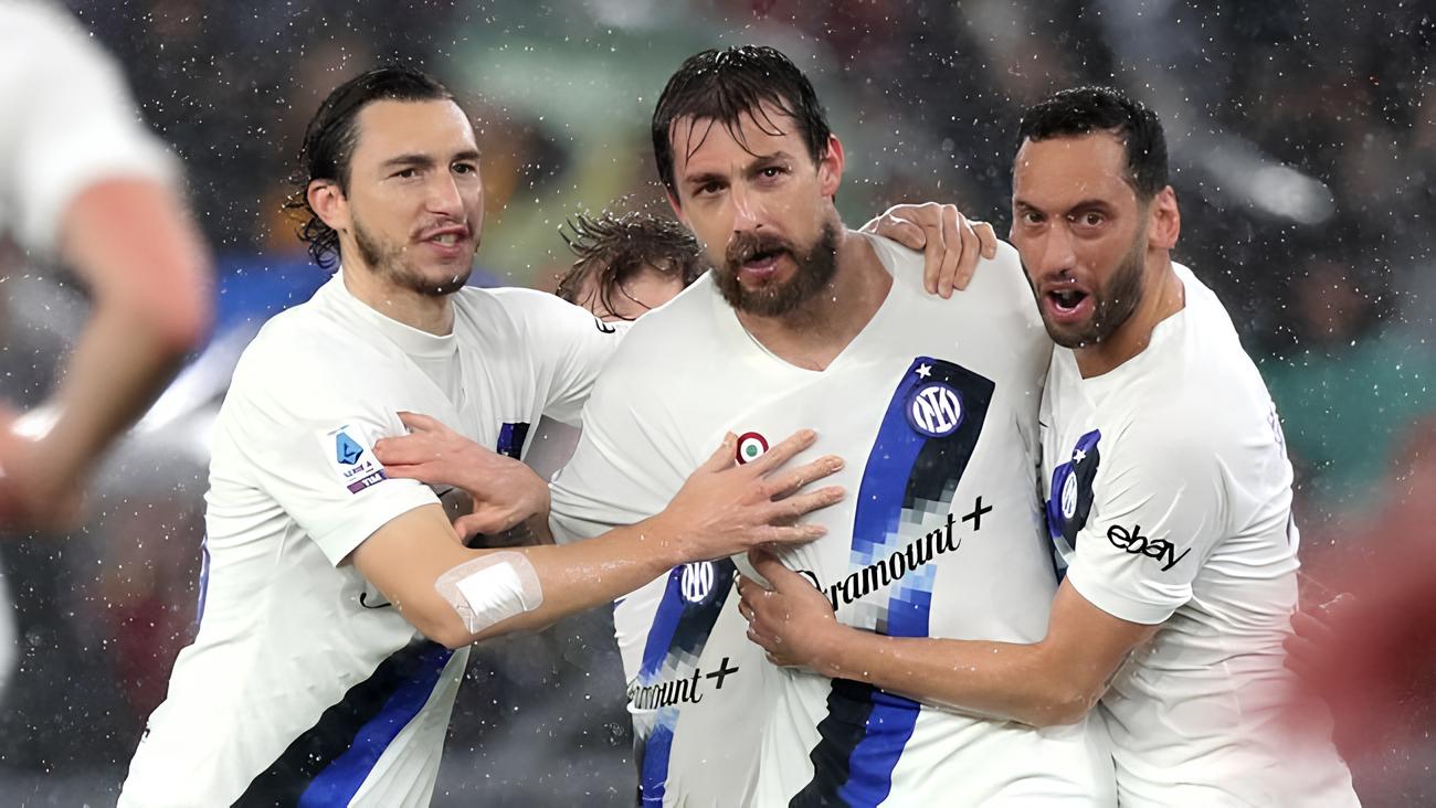 Para pemain Inter Milan atas kemenangan melawan AS Roma