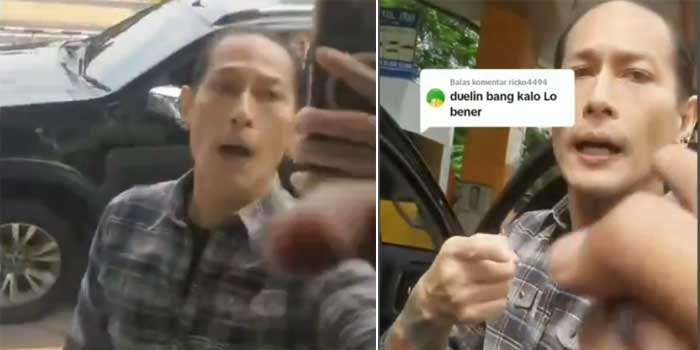 Potongan video Chef Juna yang beradu mulut dengan sopir truk viral di media sosial.