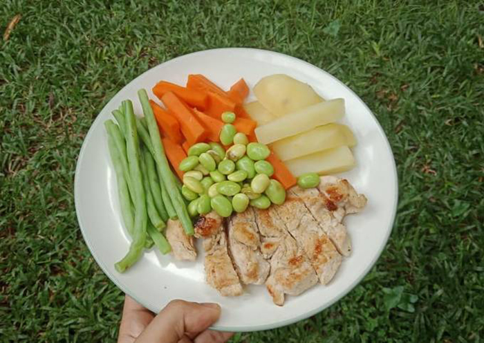 Ilustrasi makanan sehat