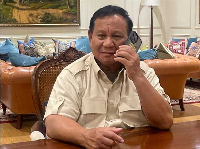 Screenshoot unggahan Prabowo di akun instagram pribadinya saat mendapat ucapan selamat dari 5 pemimpin negara.