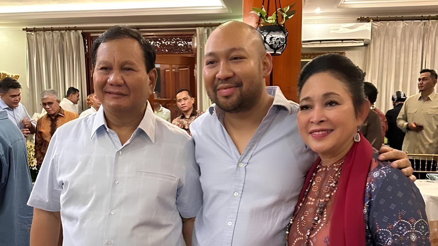 Prabowo Subianto bersama sang anak Didit dan Titiek Soeharto