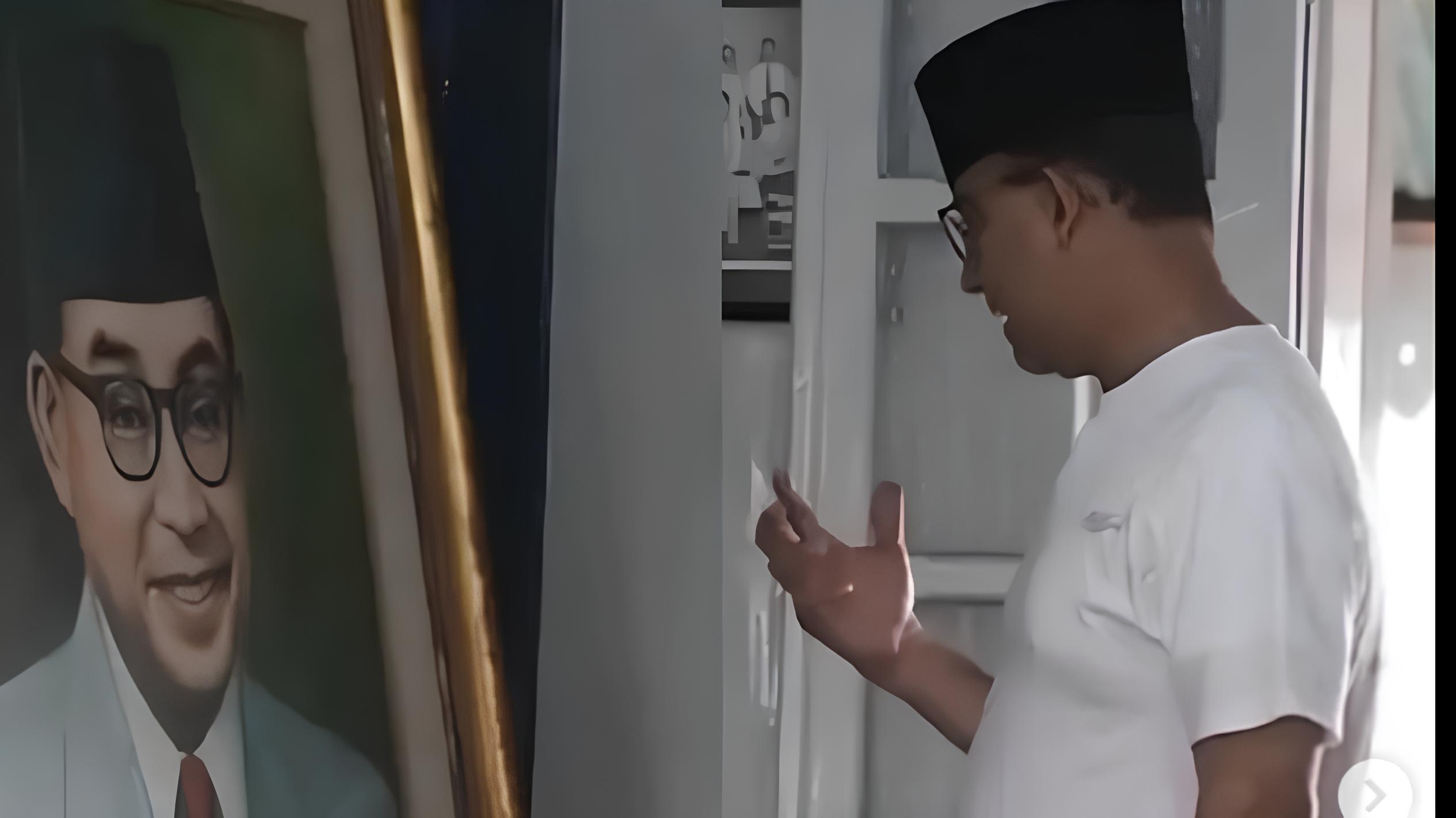 Dialog Anies Baswedan bersama lukisan Bung Hatta