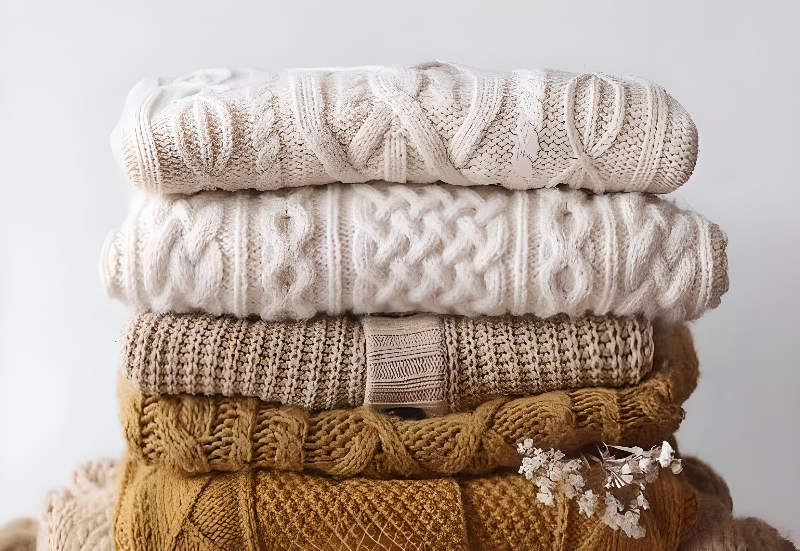 Gaya super dengan knitwear