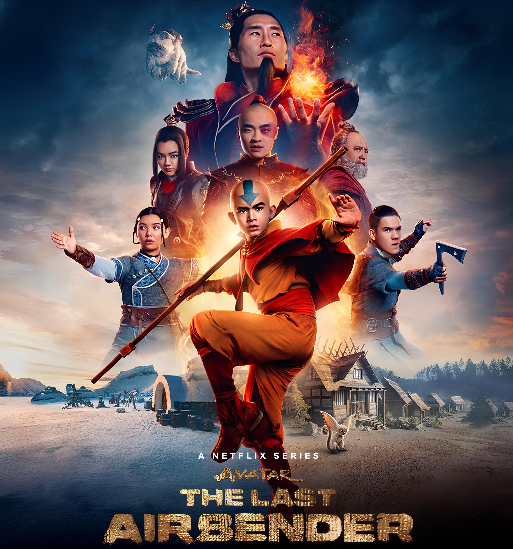 Poster Film Avatar the Last Airbender serial Netflix