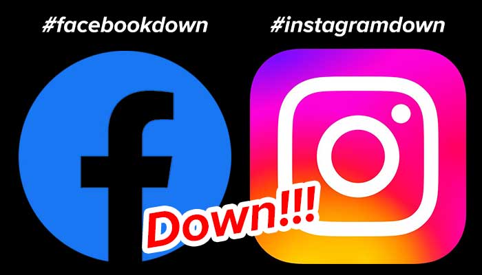 Instagram down dan Facebook down