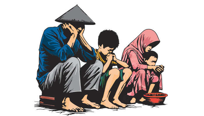 Ilustrasi kemiskinan