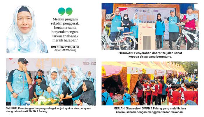 Rangkaian kegiatan HUT ke-41 SMPN 1 Palang
