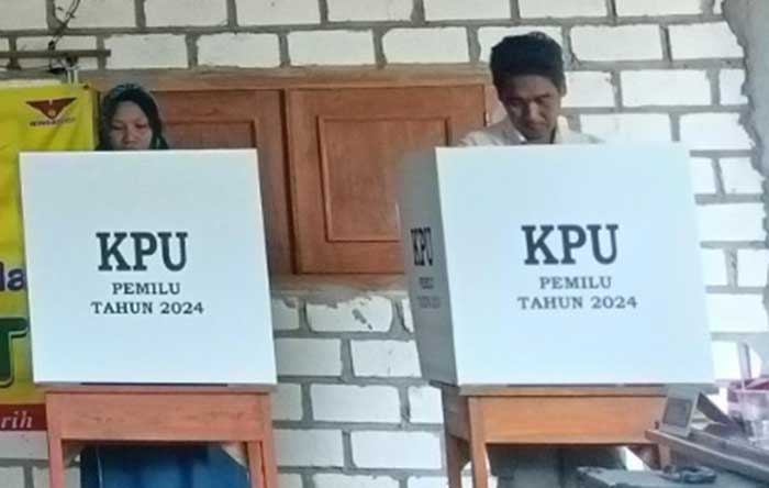 Pemilih pada pemilu 2024.