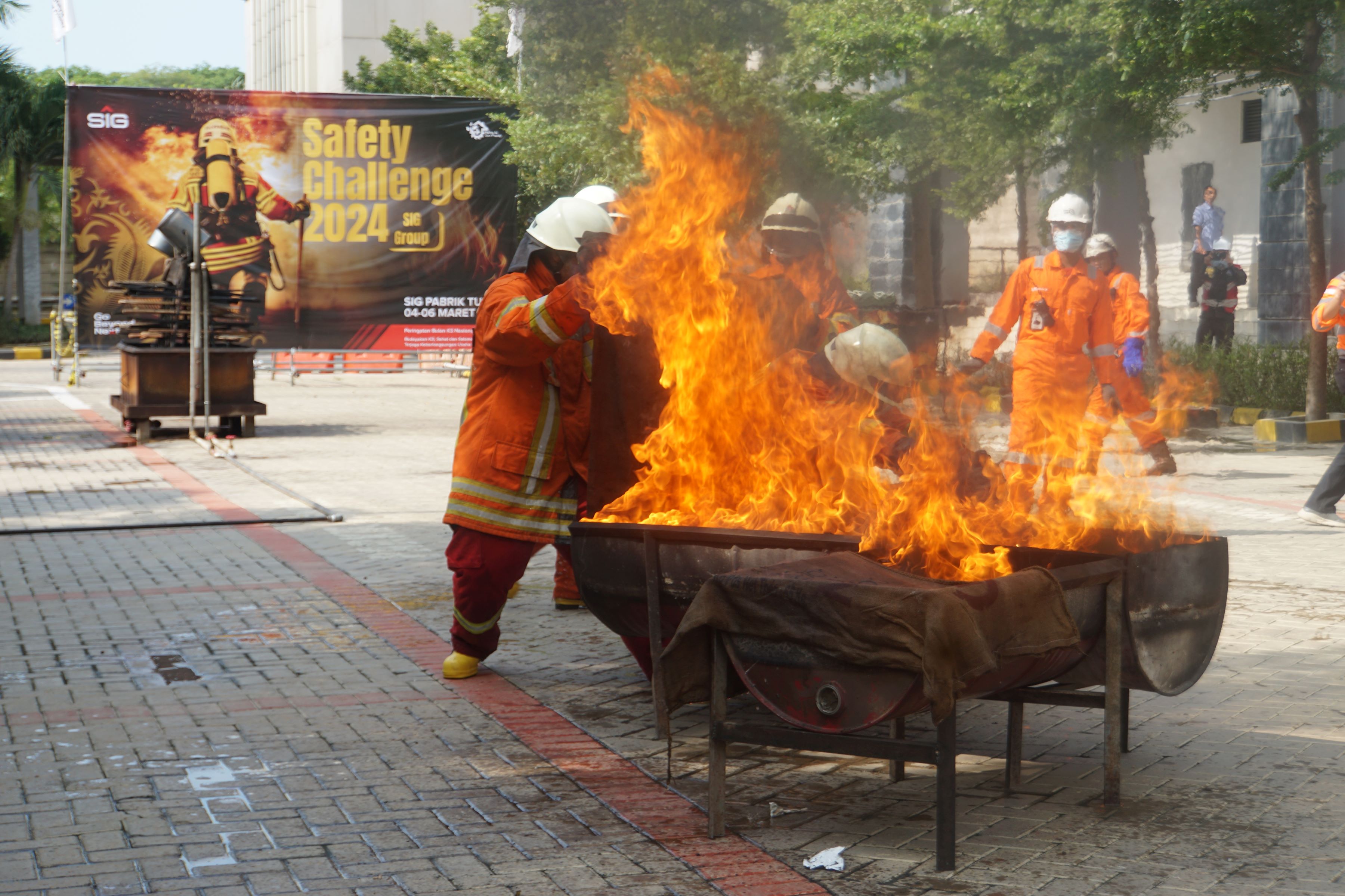 Kegiatan Safety Challenge 2024 SIG Group yang berlangsung di SIG Pabrik Tuban