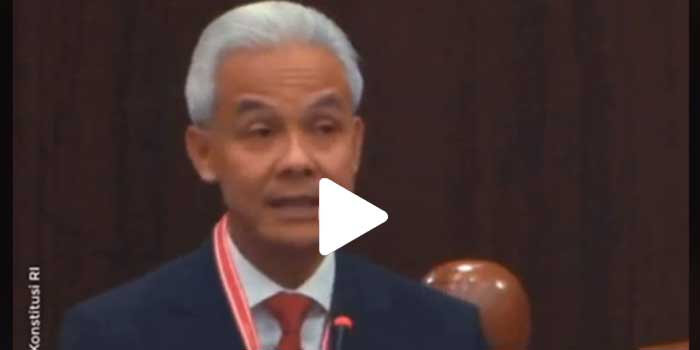 Potongan video ganjar menyampaikan gugatan ke MK