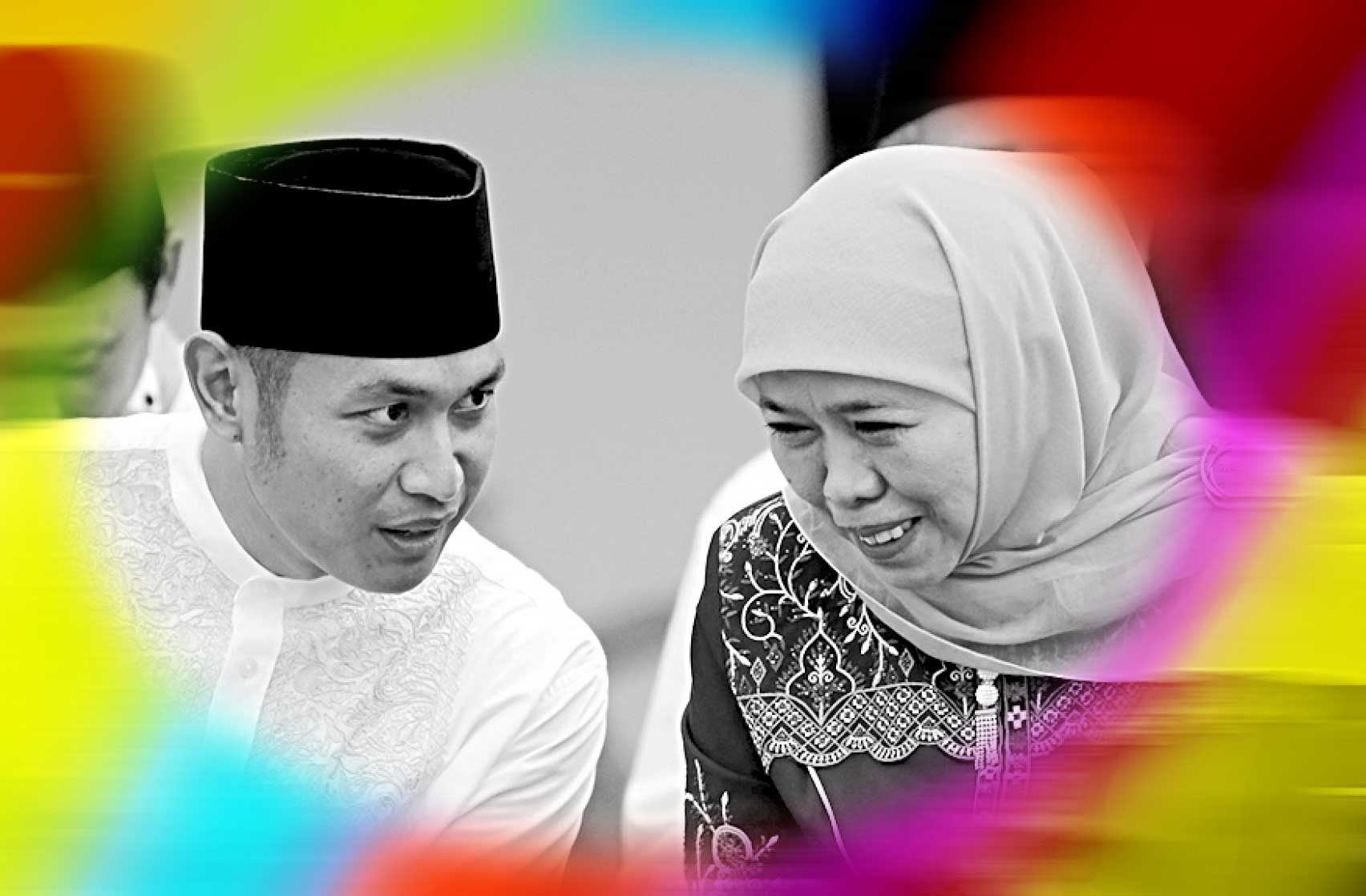NYATAKAN DUKUNGAN: Bupati Aditya Halindra Faridzky bersama Khofifah Indar Parawansa saat menghadiri soft launching Tuban Abirama, Jumat (5/4).