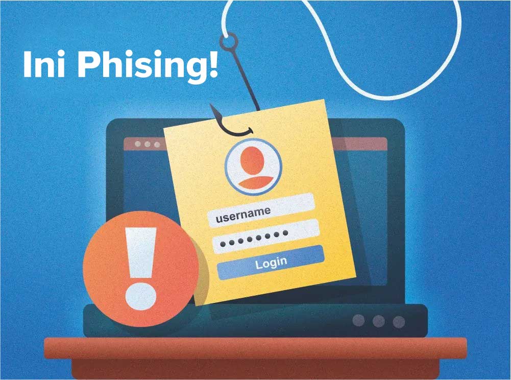 Ilustrasi phising yang perlu diwaspadai saat membeli tiket online untuk liburan