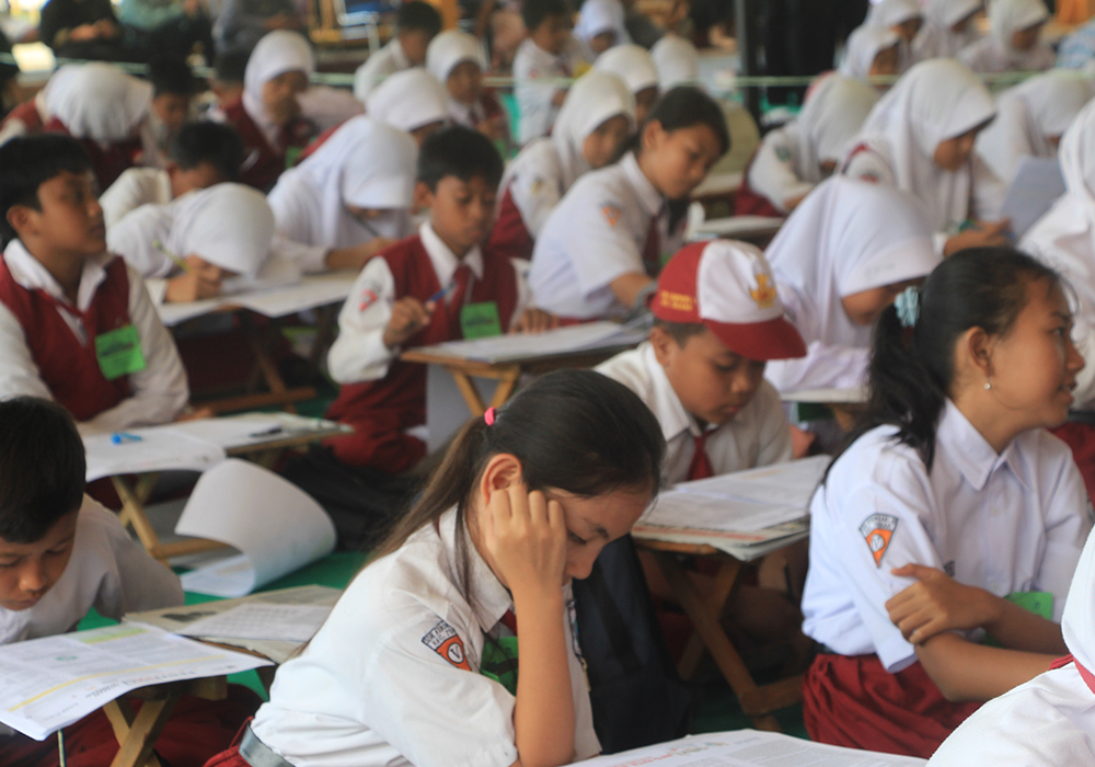 SERU DAN KOMPETITIF: Suasana Final Festival Literasi Numerasi yang diikuti 256 peserta dari 20 kecamatan se-Kabupaten Tuban.