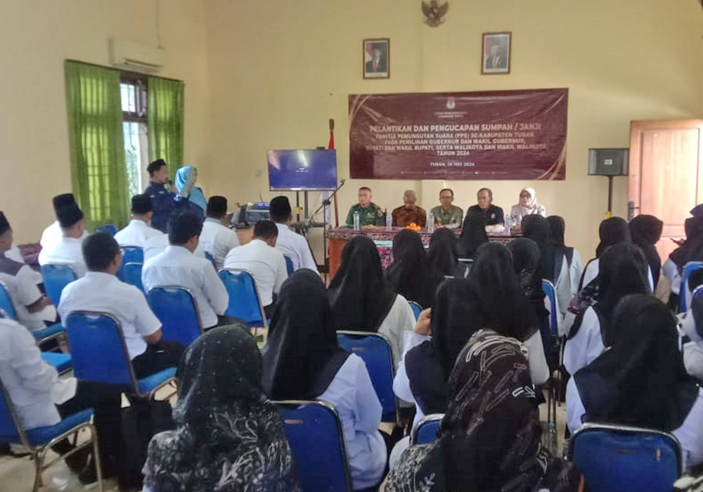 SIAP BEKERJA: PPS yang dilantik beberapa waktu lalu. Setelah ini akan melakukan rekrutmen pantarlih.