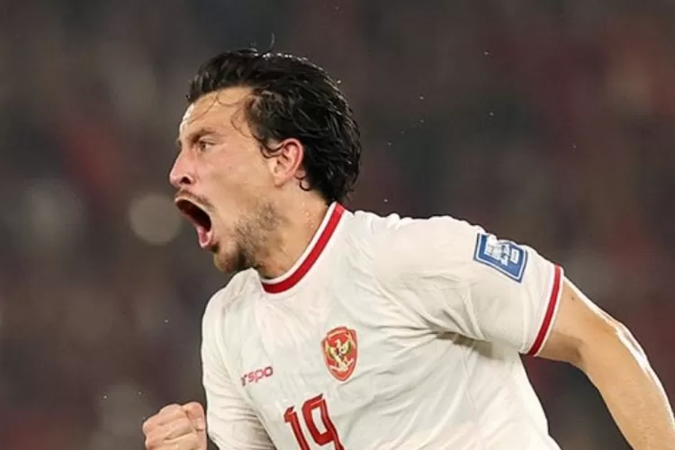 Thom Haye selebrasi dalam laga keenam babak penyisihan grup F Kualifikasi Piala Dunia 2026 antara timnas Indonesia versus timnas Filipina di Stadion Utama Gelora Bung Karno, Senayan, Jakarta. (11/6)