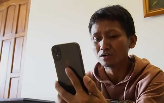 Potongan video Pegi Setiawan dalam salah satu tayangan YouTube Uya Kuya TV pada Selasa (9/7).