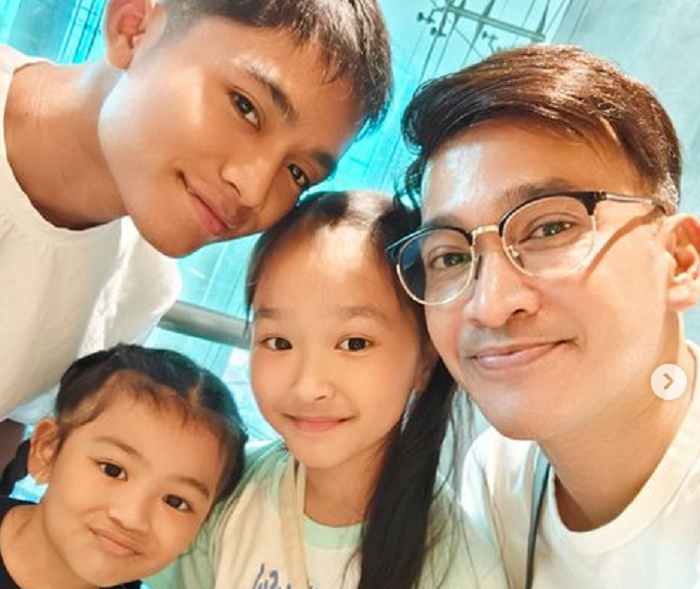 Ruben Onsu tetap memperlihatkan komen kekompakkannya bersama anak-anaknya.