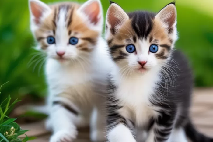 Ilustasi gambar kucing yang dibuat dengan teknologi AI (artificial intelligence).