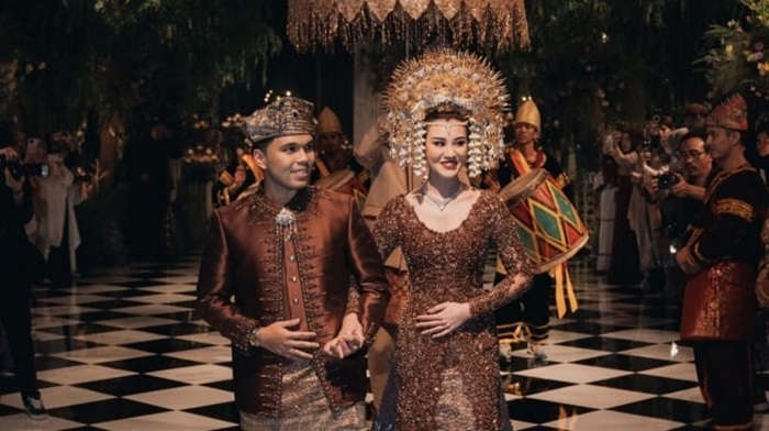 Momen pernikahan Thoriq Halilintar dan Aaliyah Massaid.