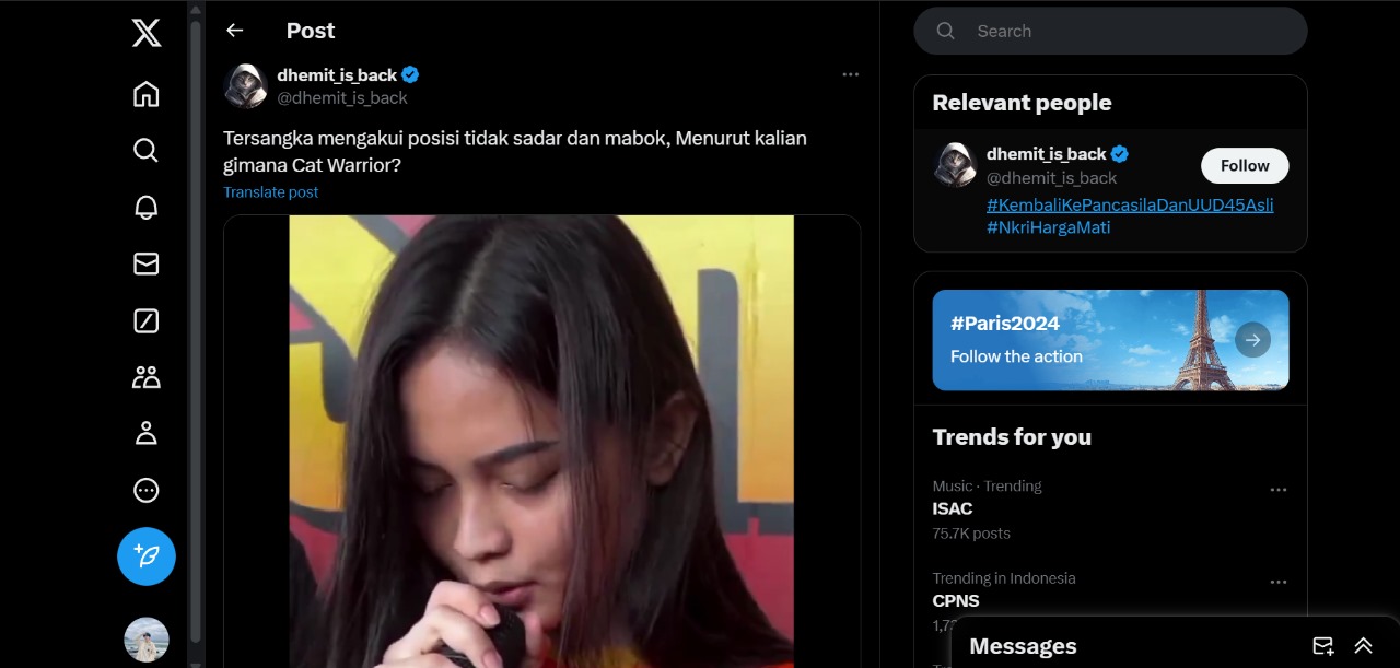 Marisa Putri memberikan klaridikasi atas tabrak lari hingga mengakibatkan RM, 46, meninggal dunia.