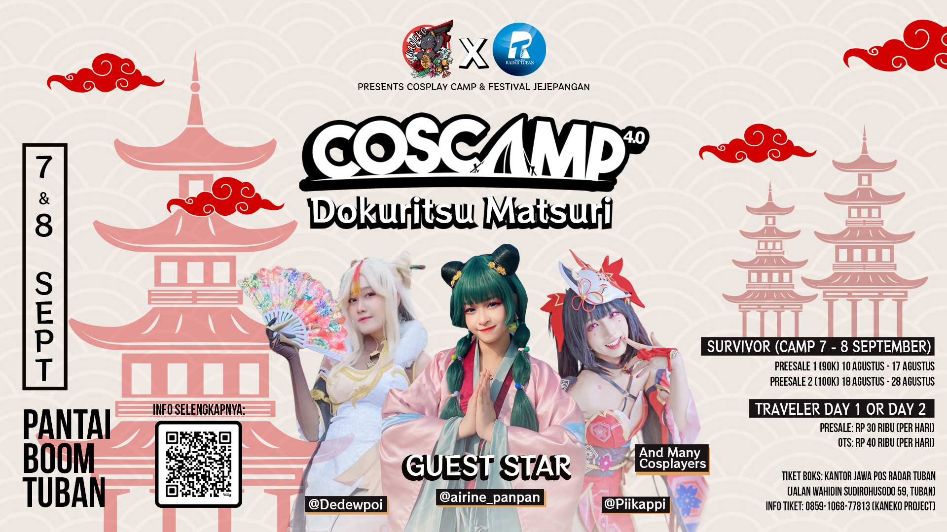 Festival Dokuritsu Matsuri, event yang diselenggarakan Jawa Pos Radar Tuban bersama Komunitas Cosplayer Tuban Kaneko.