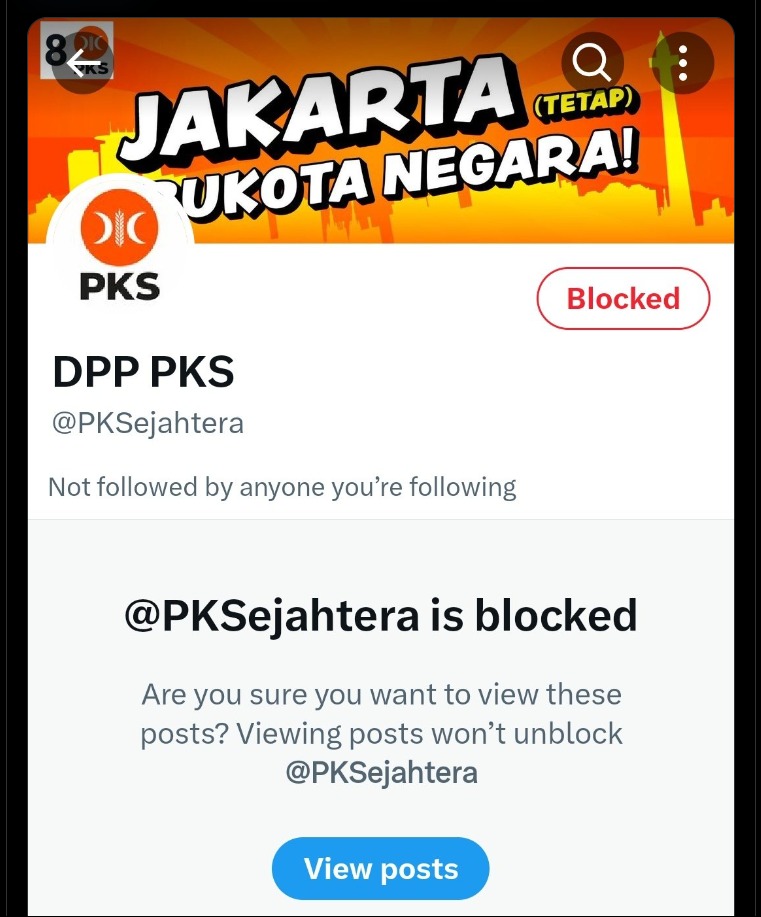 Ramai tagar #ByePKS dan disusul dengan gerakan blok akun Twitter / X PKS.