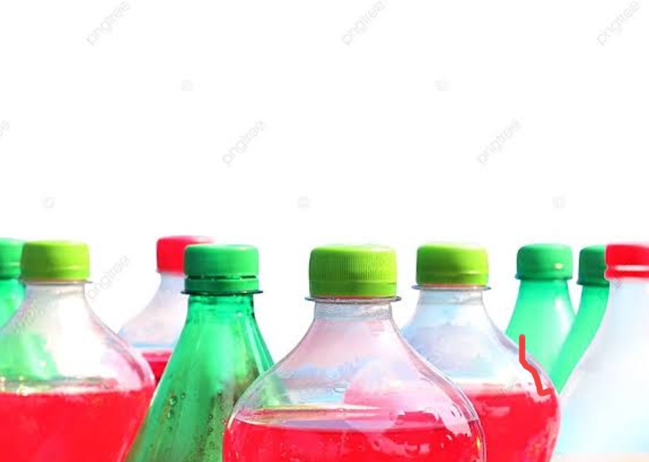 Ilustrasi minuman botol yang berbahaya bagi tubuh dan lingkungan.