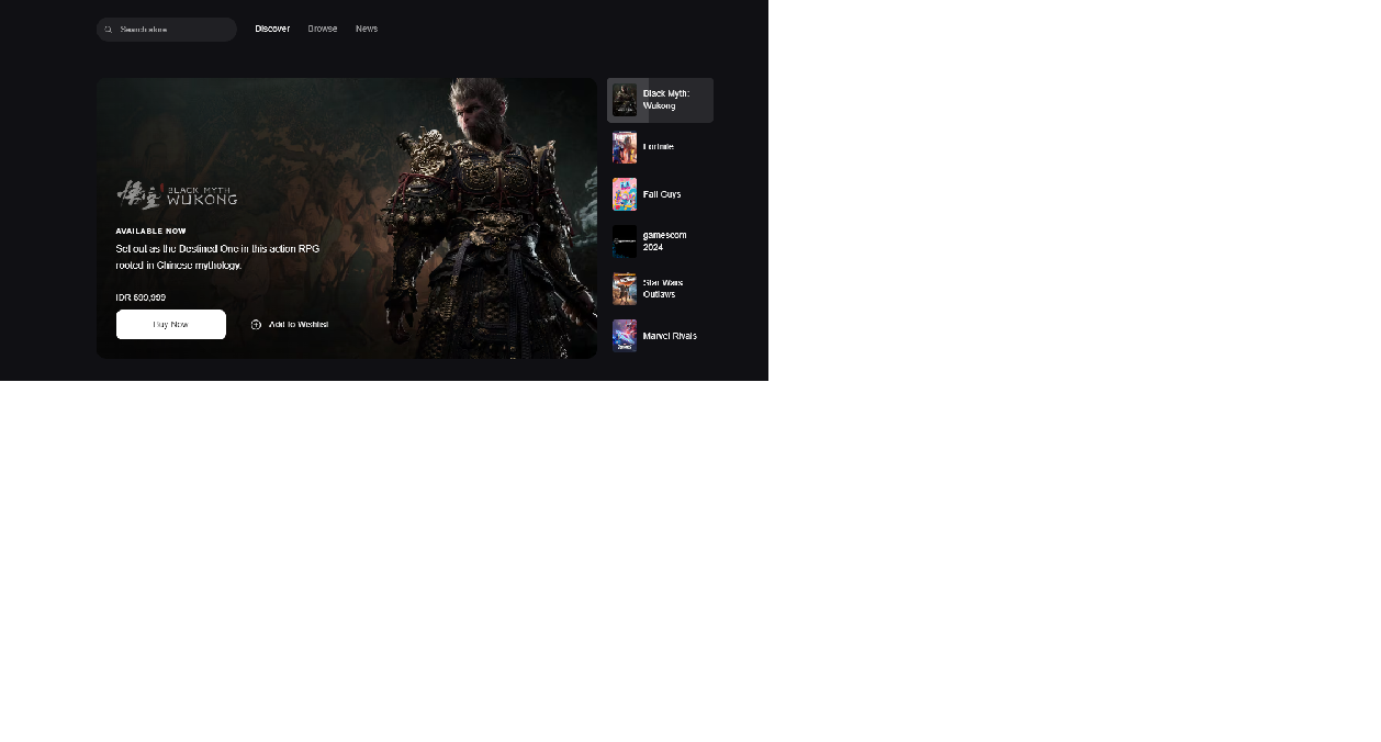 Epic Games Store hadir pada ponsel, bisa mainkan sejumlah game berat seperti Wu Kong.