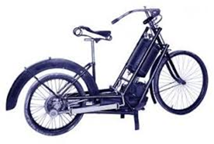Sepeda mesin pertama di Indonesia yang disebut sebagai cikal bakal sepeda motor pertama di Indonesia.