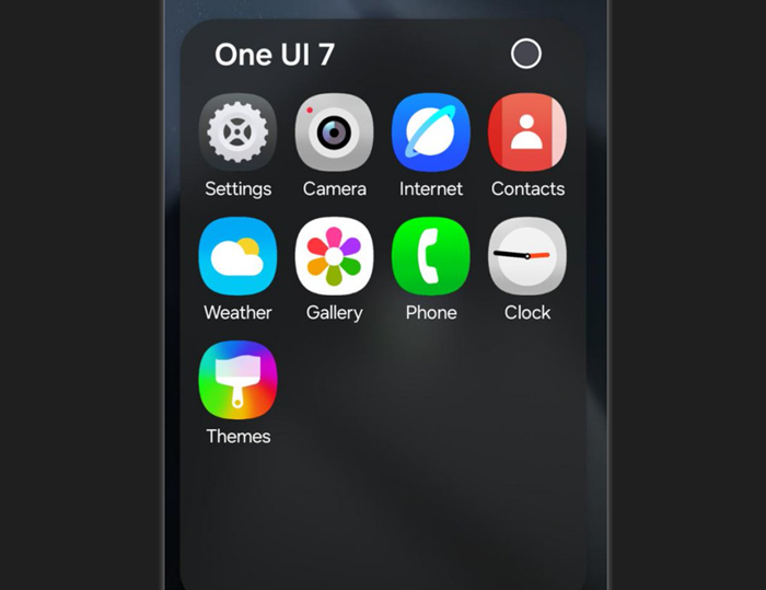 Bocoran tampilan One UI 7 yang sudah beredar di internet.