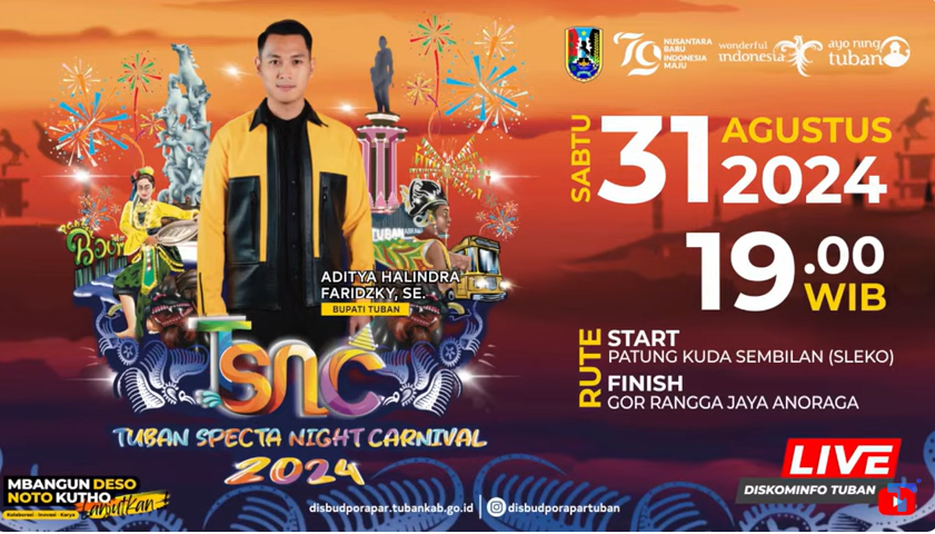 Tonton video lengkap Tuban Specta Night Carnival 2024.