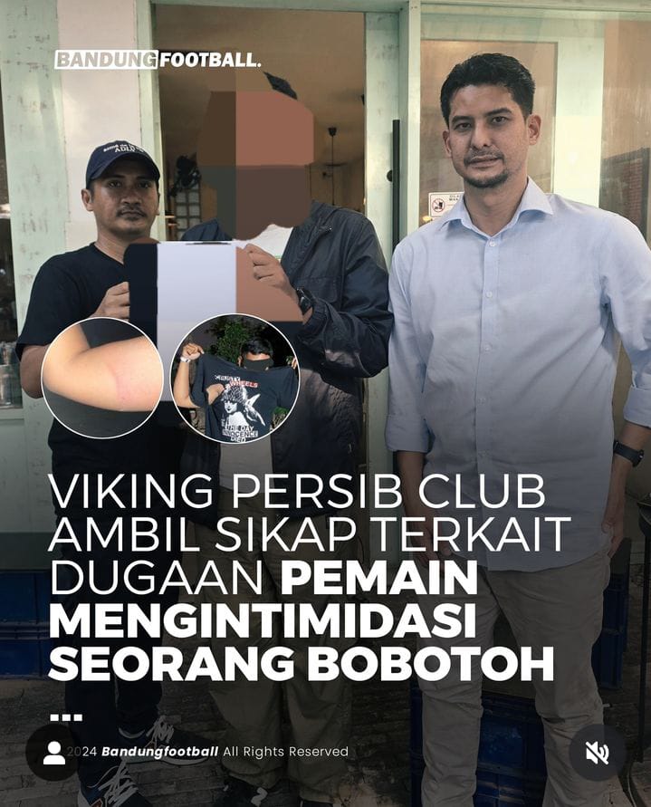 Viking Persib Club memutuskan bersikap atas insiden dugaan pemain mengintimidasi bobotoh.