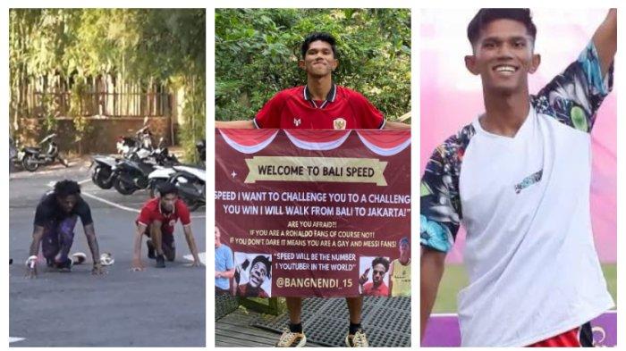 Saputra Nendi yang memenuhi nazarnya jalan kaki Bali - Jakarta setelah kalah dengan IShowSpeed.