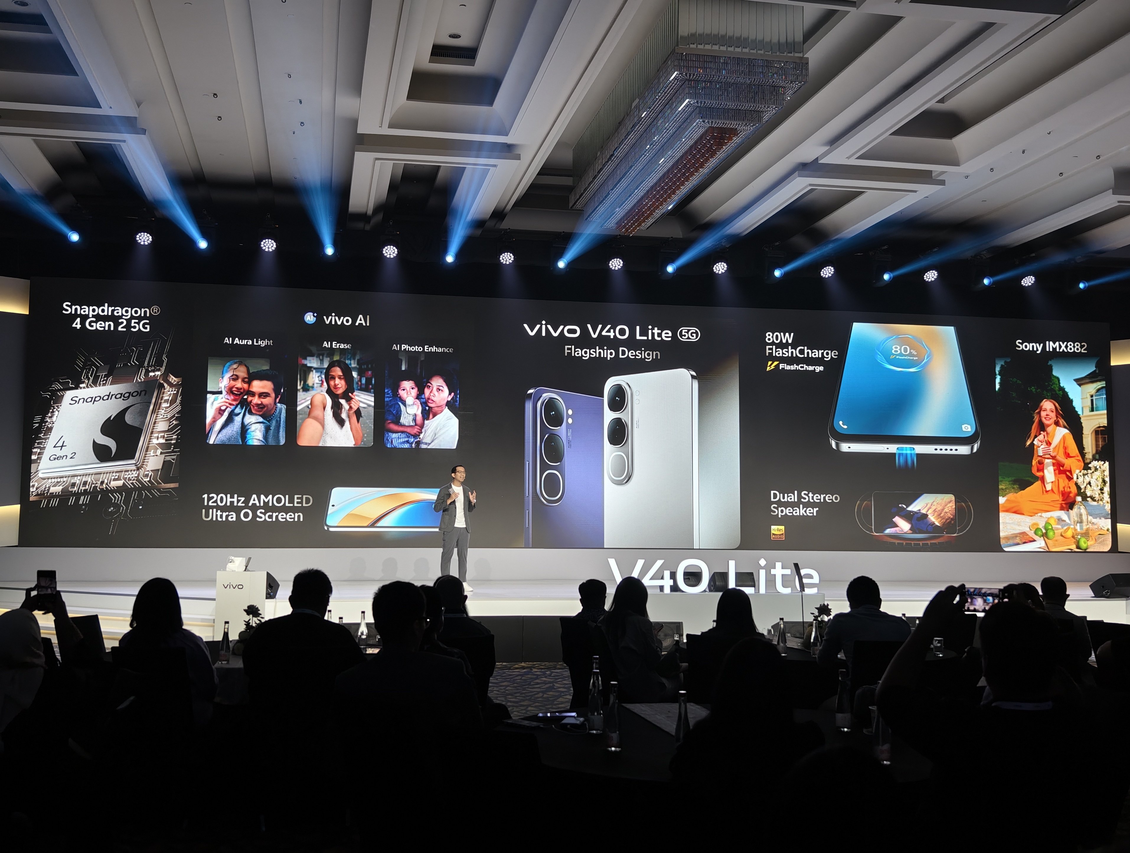 Vivo V40 Lite kenalkan dua varian 4G dan 5G ke Indonesia.