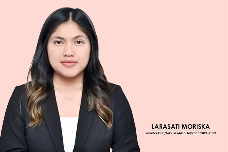 Sosok Larasati Moriska, anggota DPD RI asal Kalimantan Utara berusia 22 tahun.
