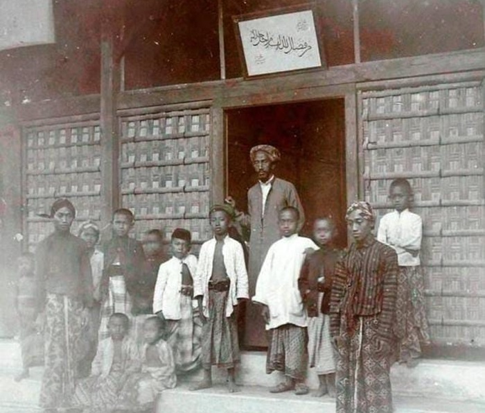 Potret santri zaman dulu.