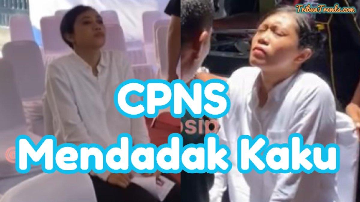 Viral video yang menunjukkan peserta CPNS tubuhnya kaku.