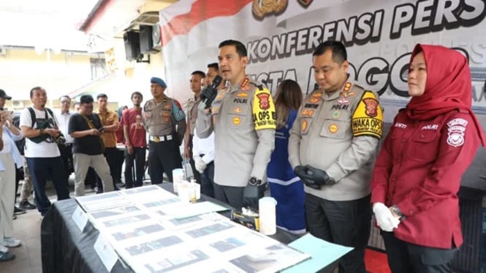 Pers rilis terkait penangkapan selebgran yang promosi judi online.