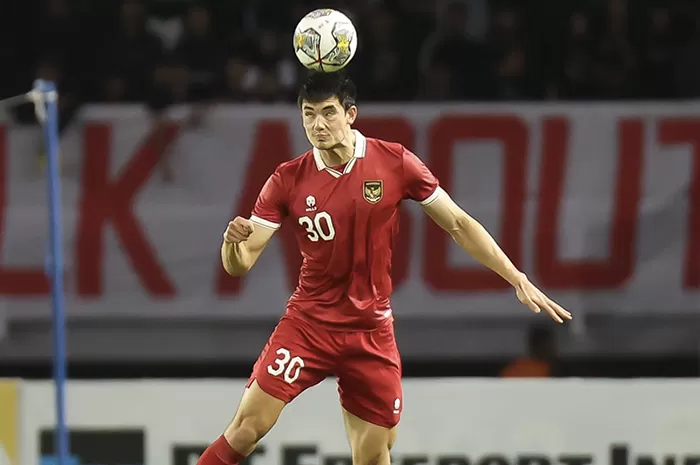 Elkan Baggott saat berseragam Timnas Indonesia.