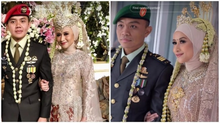 Potret pernikahan Mayor Teddy yang kandas.